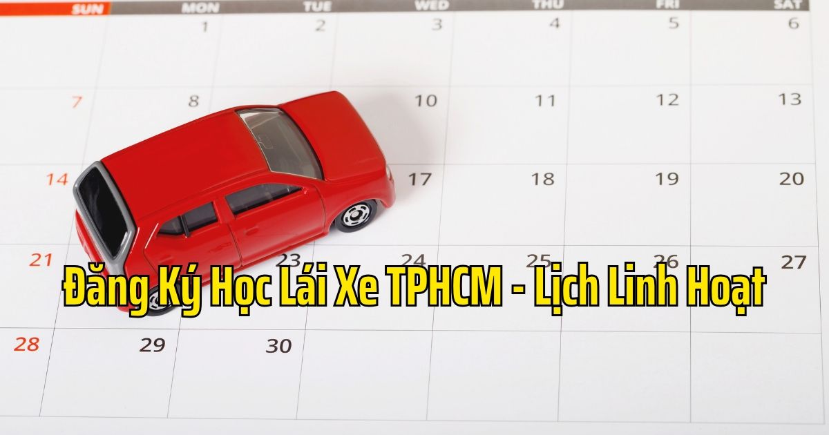 Đăng Ký Học Lái Xe TPHCM Lịch Linh Hoạt